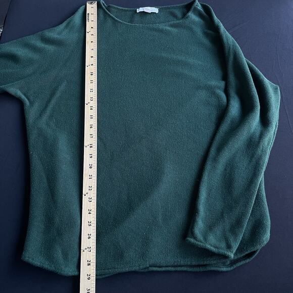 Michael Michael Kors Womens Sweater Extra Large XL Green Side Zip Round Hem - Picture 9 of 12